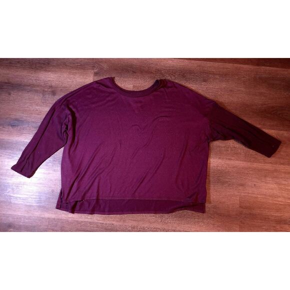 Joyspun Tops - Joyspun 3X Deep Wine Red Soft Knit Long Sleeve Top